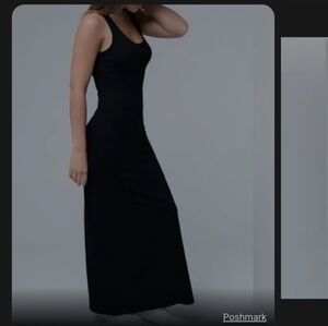 PACT Women's Black Organic Cotton's MaxiRacerback Dress Size Small